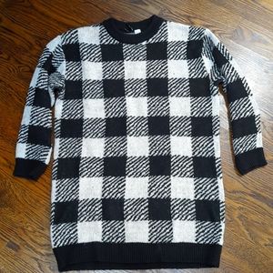 H&M Checkered Sweater Dress